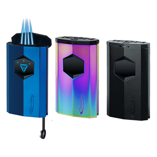Vector Icon III Electric Quadruple Flame Torch Lighter