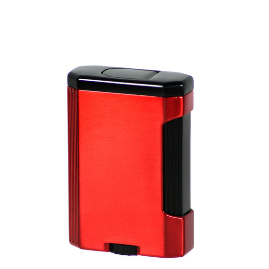 Vertigo Intrigue Triple Torch Flame Lighter - Red