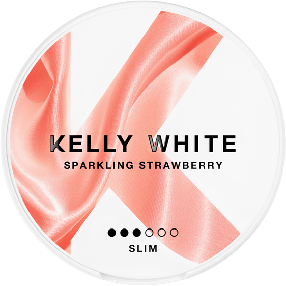 Kelly White Sparkling Strawberry Slim 5mg Nicotine Pouches (5 Pack)