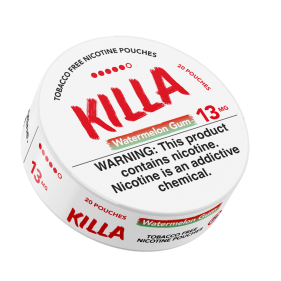 Killa Nicotine Pouches Watermelon Gum 13mg - 5 Pack
