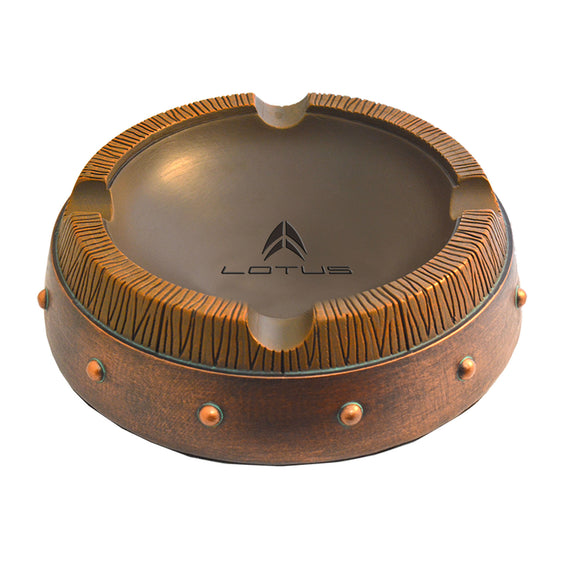 Lotus Poly Resin Barrel Ashtray