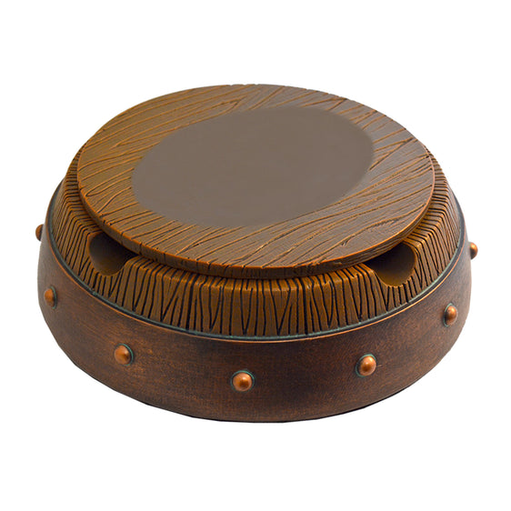 Lotus Poly Resin Barrel Ashtray