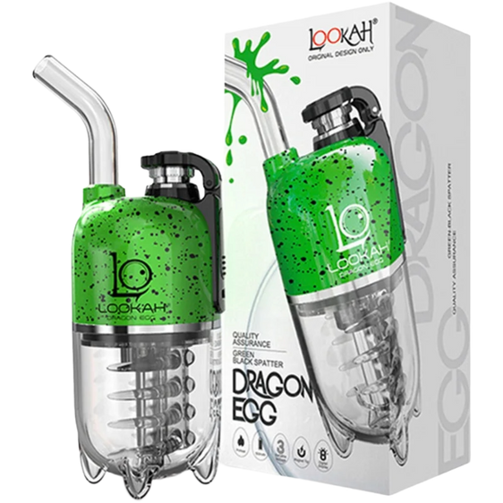 Lookah Dragon Egg - Portable E-Rig - Green-Black Spatter