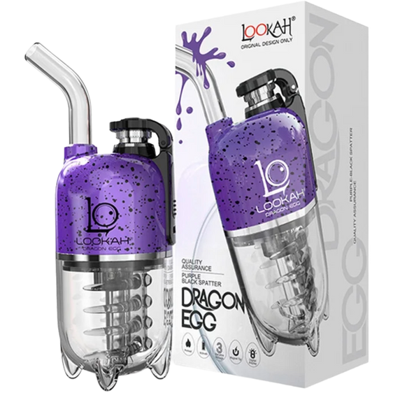 Lookah Dragon Egg - Portable E-Rig - Purple-Black Spatter