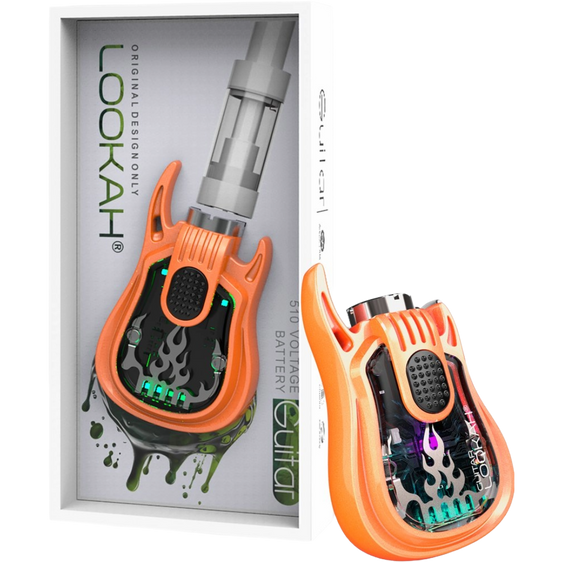 Lookah Guitar - 510 Vape Battery - Orange