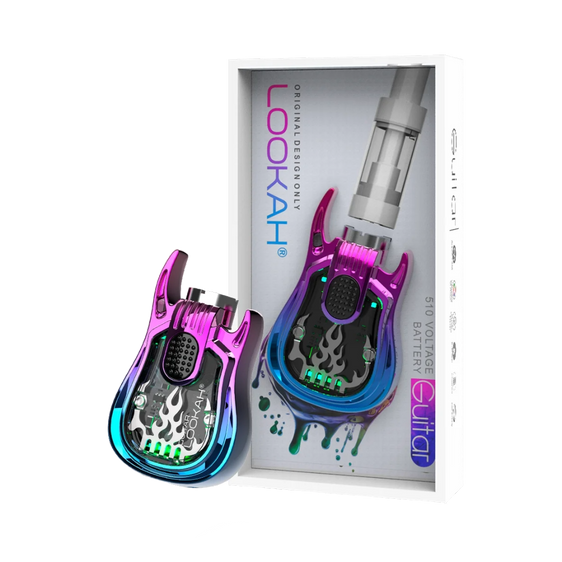 Lookah Guitar - 510 Vape Battery - Rainbow