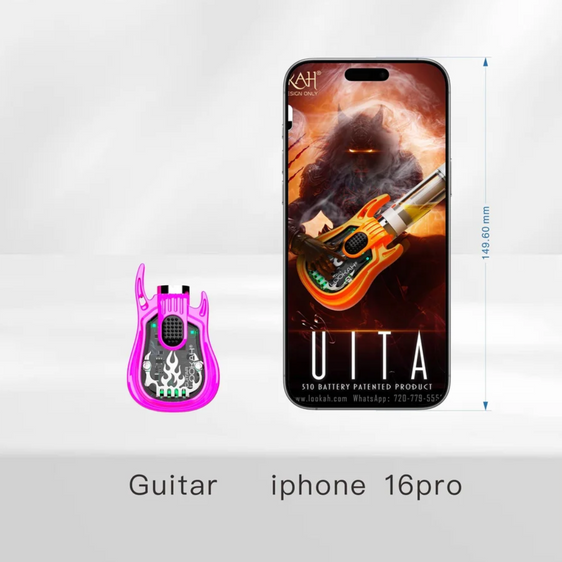 Lookah Guitar - 510 Vape Battery