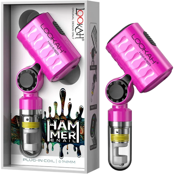 Lookah Hammer - Portable E-Nail - Pink