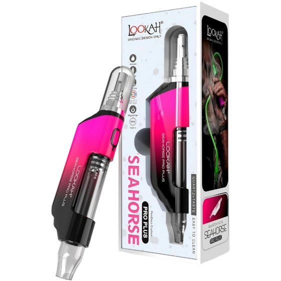 Lookah Seahorse Pro Plus - Electric Nectar Collector - Pink & Black Gradient