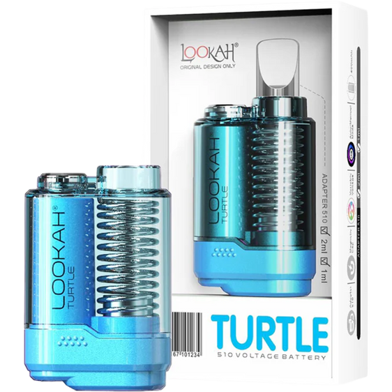 Lookah Turtle 510 Vape Battery - Blue