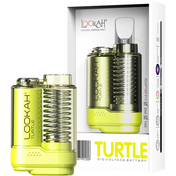 Lookah Turtle 510 Vape Battery - Neon Green