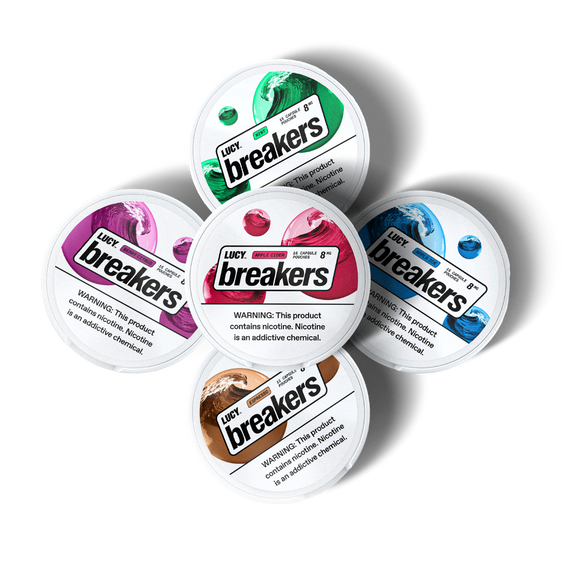 Lucy Breaker Nicotine Pouch Bundle 8mg (5 Pack)