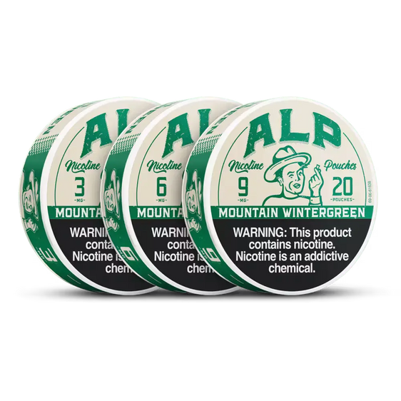 Alp Nicotine Pouches Mountain Wintergreen - 5 Pack