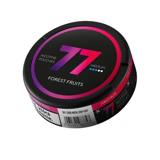 77 Nicotine Pouches Forest Fruits 10mg - 5 Pack