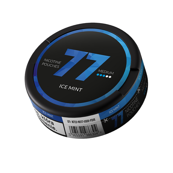 77 Nicotine Pouches Ice Mint 10mg - 5 Pack