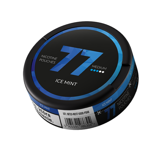 77 Nicotine Pouches Ice Mint 10mg - 5 Pack