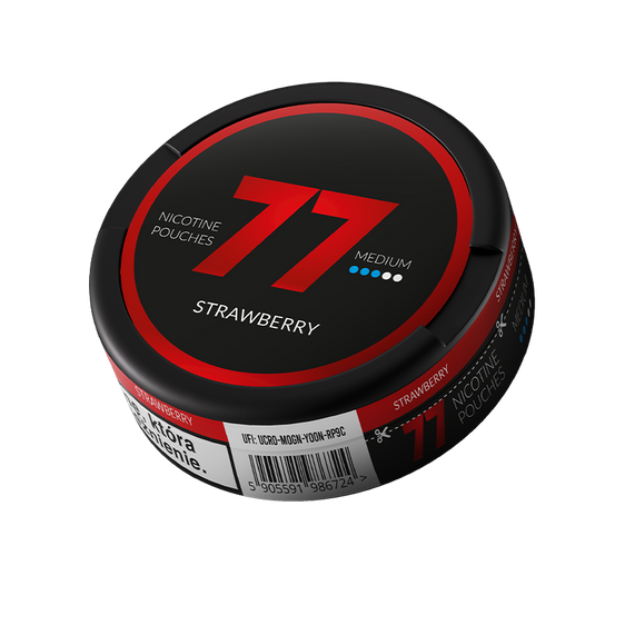 77 Nicotine Pouches Strawberry 10mg - 5 Pack