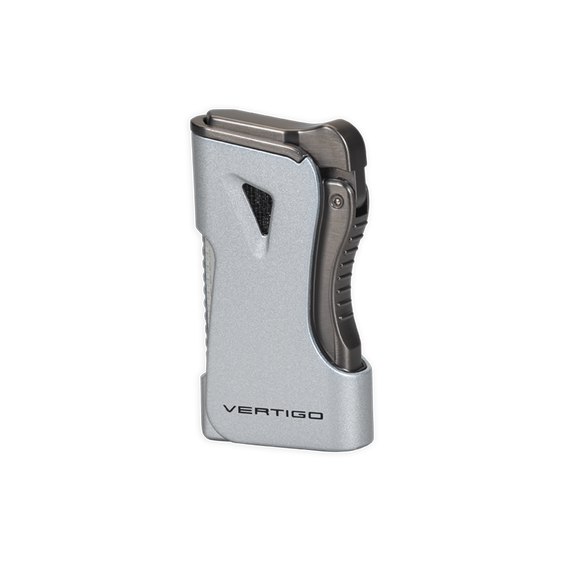 Vertigo Nitro Double Torch Lighter with Cigar Punch - Chrome