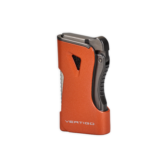 Vertigo Nitro Double Torch Lighter with Cigar Punch - Orange