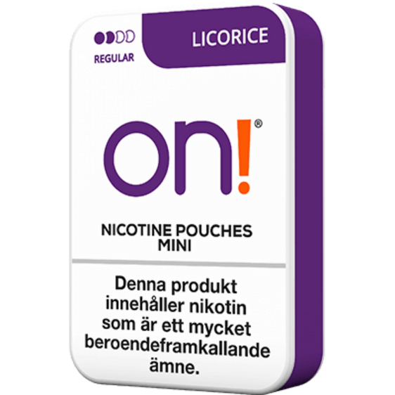 ON! Licorice Nicotine Pouches (5 Pack) - 3mg