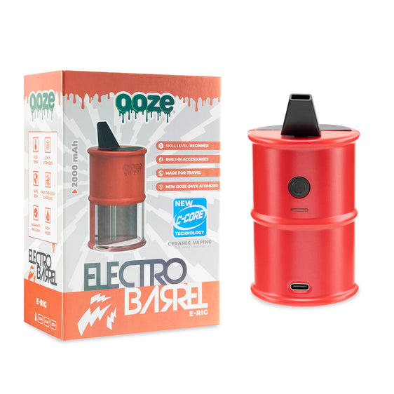 Ooze Electro Barrel E-Rig C-Core - 2000 mAh - Ruby Red