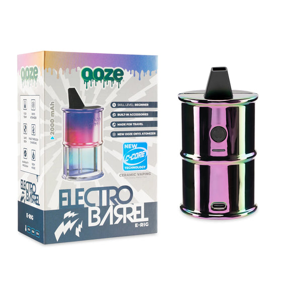Ooze Electro Barrel E-Rig C-Core - 2000 mAh - Rainbow