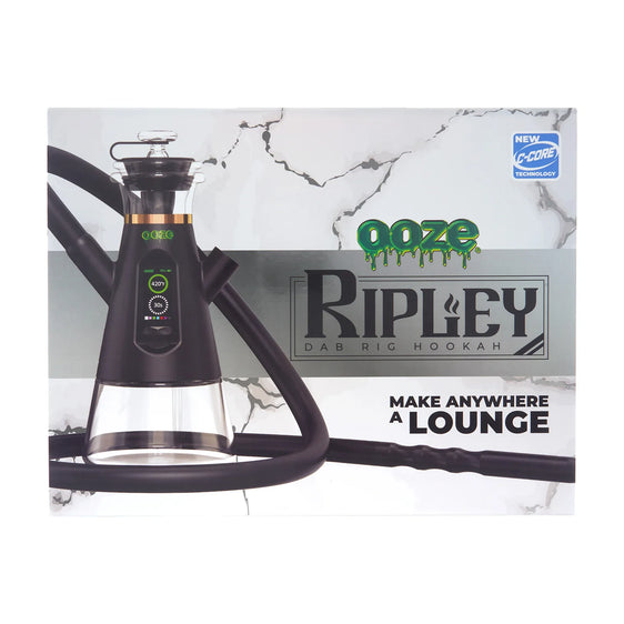 Ooze Ripley Dab Rig Hookah - Black