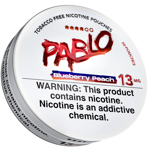Pablo Nicotine Pouches Blueberry Peach - 5 Pack