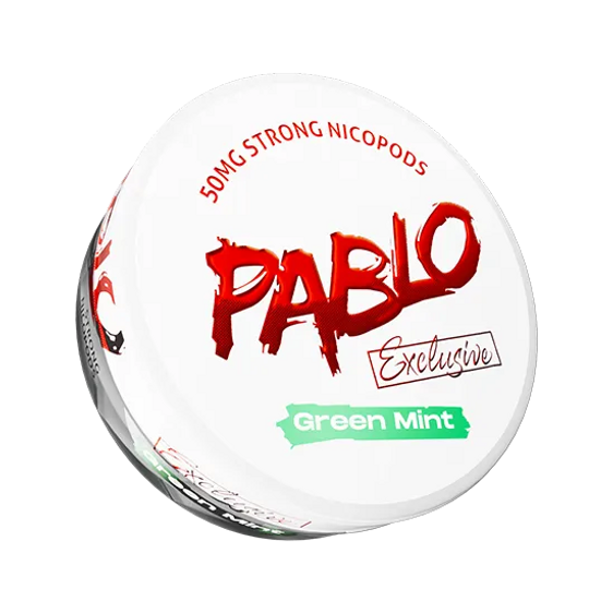 Pablo Nicotine Pouches Green Mint 30MG - 5 Pack