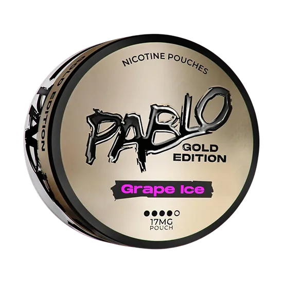 Pablo Nicotine Pouches Gold Edition Grape Ice 17MG - 5 Pack