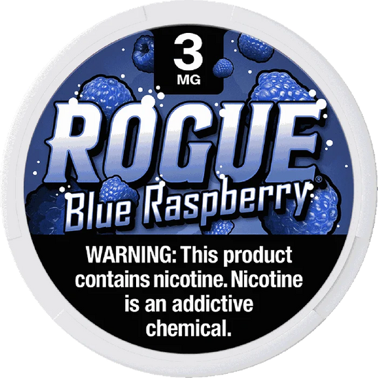 Rogue Blue Raspberry Nicotine Pouches (5 Pack)