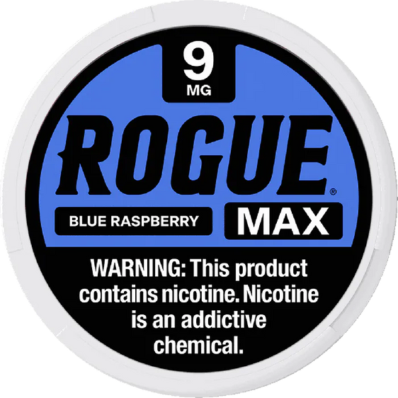 Rogue MAX Blue Raspberry Nicotine Pouches - 5 Pack