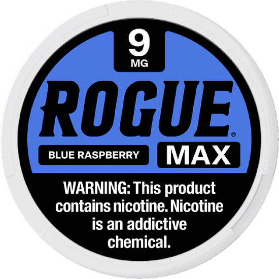 Rogue MAX Blue Raspberry Nicotine Pouches - 5 Pack
