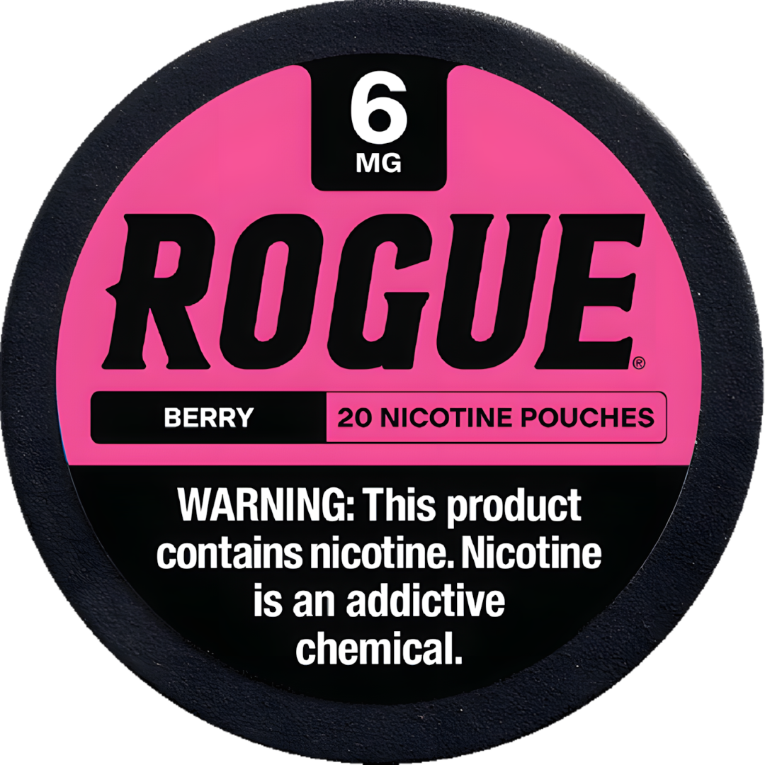 rogue nicotine pouches chewing tobacco Rogue Berry Nicotine Pouches 5 Pack