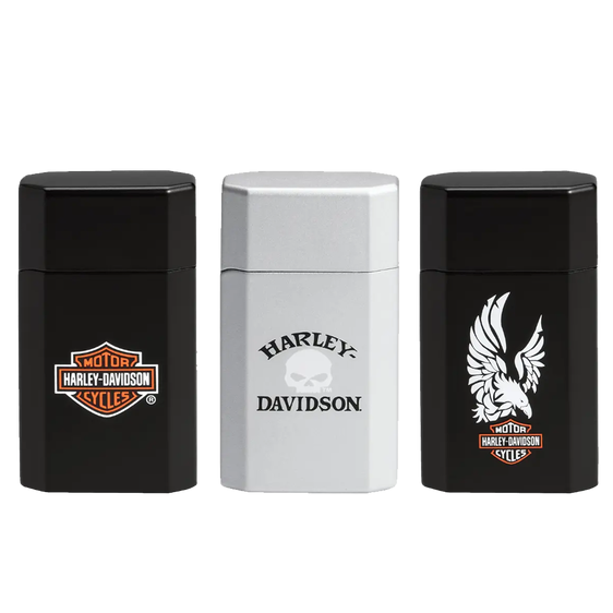 Ronson Jetlite Butane Harley Davidson Cigar Lighter - 3 Pack Assortment