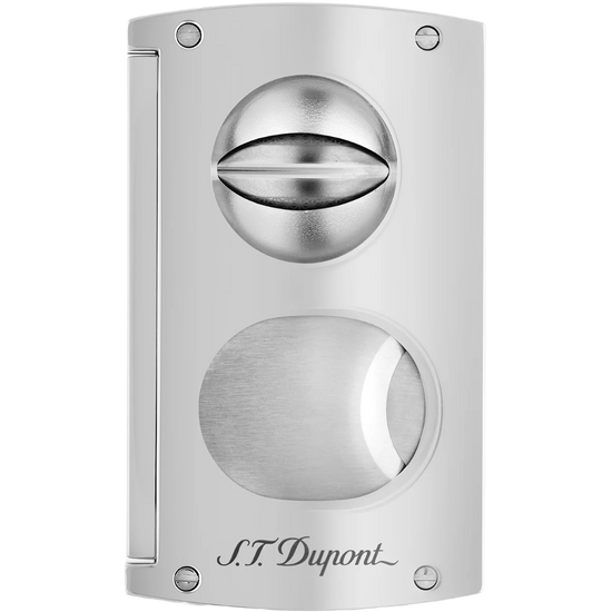 S.T. Dupont 2-in-1 Dual Blade Cigar Cutter – Chrome