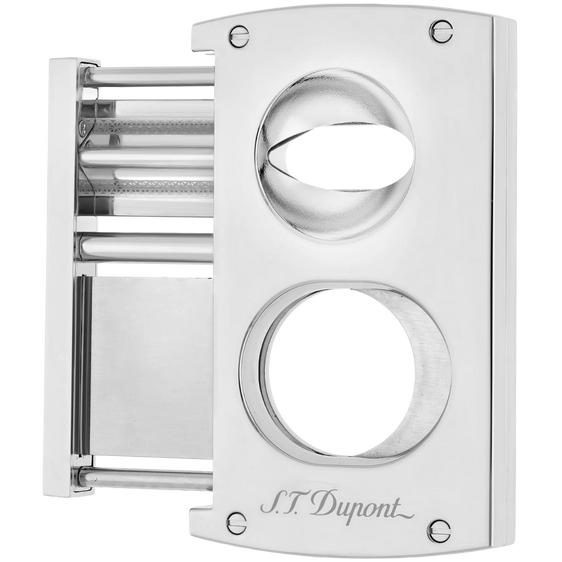 S.T. Dupont 2-in-1 Dual Blade Cigar Cutter – Chrome