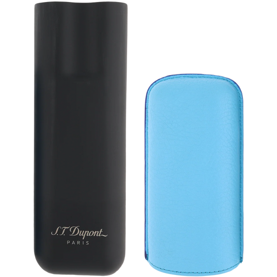 S.T. Dupont Double Cigar Case – Turquoise Blue