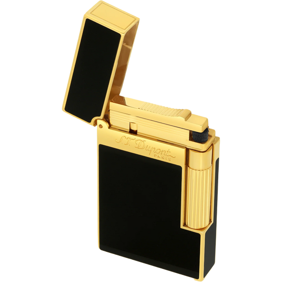 S.T. Dupont Ligne 2 Lighter – Black Lacquer & Yellow Gold