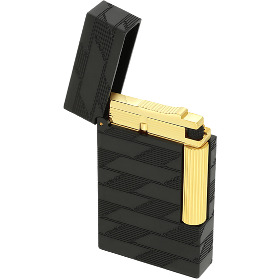 S.T. Dupont Ligne 2 Lighter – Monogram 1872 Black