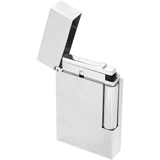 S.T. Dupont Ligne 2 Lighter – Micro Diamond Head Silver
