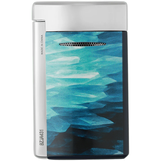 S.T. Dupont Minijet Géode Lacquered Lighter – Blue