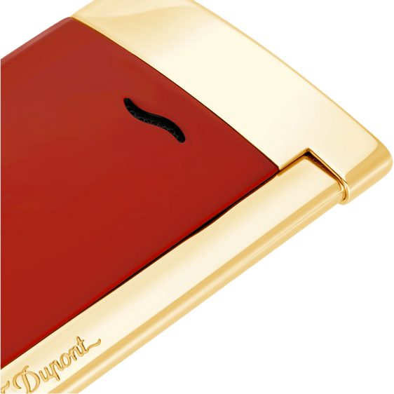 S.T. Dupont Slim 7 Lighter – Red & Gold