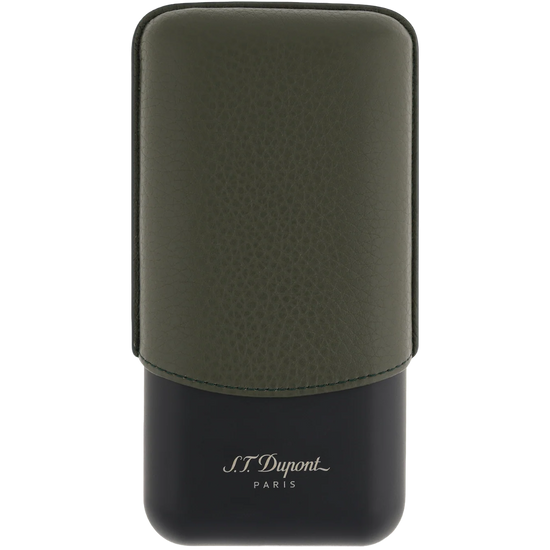 S.T. Dupont Triple Cigar Case – Khaki Matte Grained
