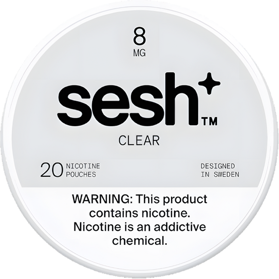 Sesh+ Clear Nicotine Pouches (5 Pack) - 8MG