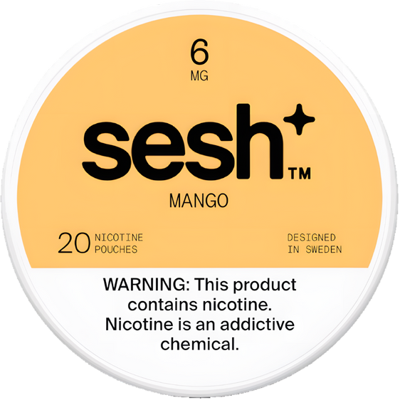 Sesh+ Mango Nicotine Pouches (5 Pack) - 6MG