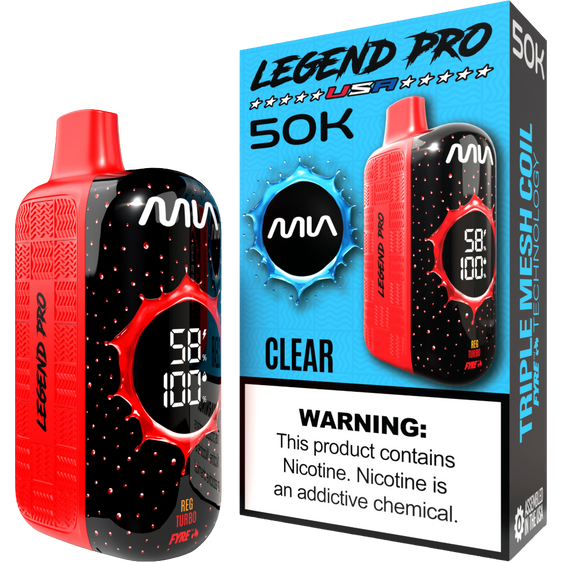MIA Legend Pro 50K Puffs Disposable Vape - Clear