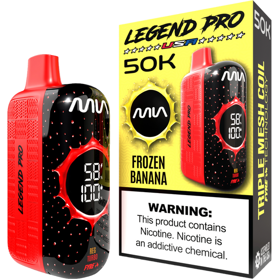 MIA Legend Pro 50K Puffs Disposable Vape - Frozen Banana