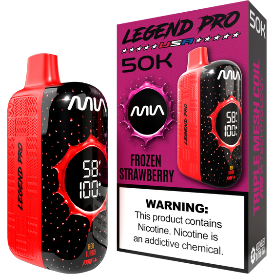 MIA Legend Pro 50K Puffs Disposable Vape - Frozen Strawberry