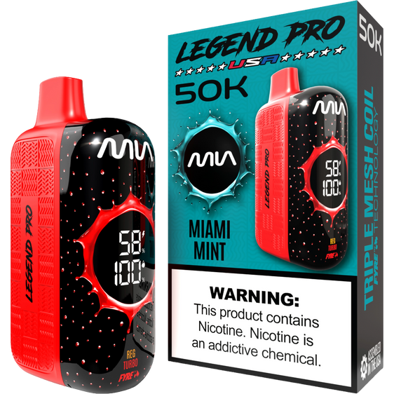 MIA Legend Pro 50K Puffs Disposable Vape - Miami Mint